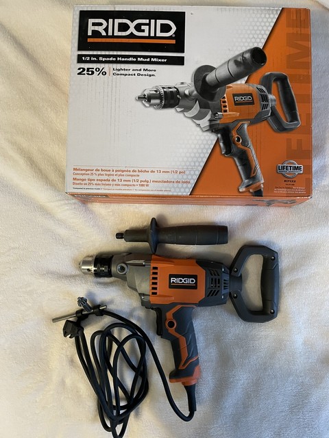 ridgid 1 2 in spade handle mud mixer