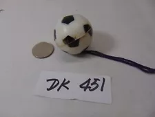 Vintage Soccer Football Coin Holder Spinning Push Down Toy For Keychain