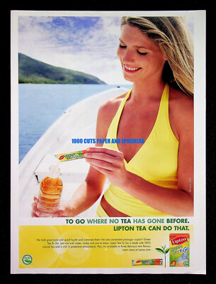 Lipton Green Tea 2006 Trade Print Magazine Ad Poster ADVERT