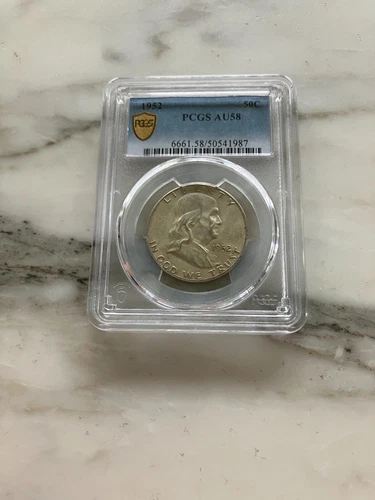 1952 Franklin Half Dollar 50C PCGS AU58