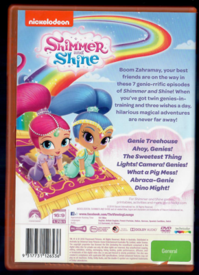 Shimmer And Shine (DVD, Nickelodeon 2015) 9317731126536| eBay