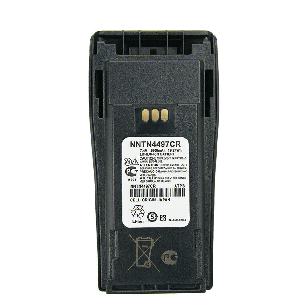 7.4V 2600mAh Li-ion Battery For Motorola Two Way Radios - NNTN4497CR Replacement