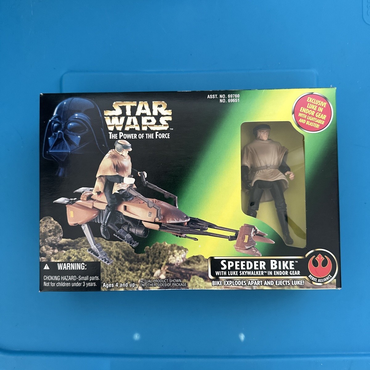 Star Wars POTF * SPEEDER BIKE W/ LUKE SKYWALKER * - Kenner/Hasbro