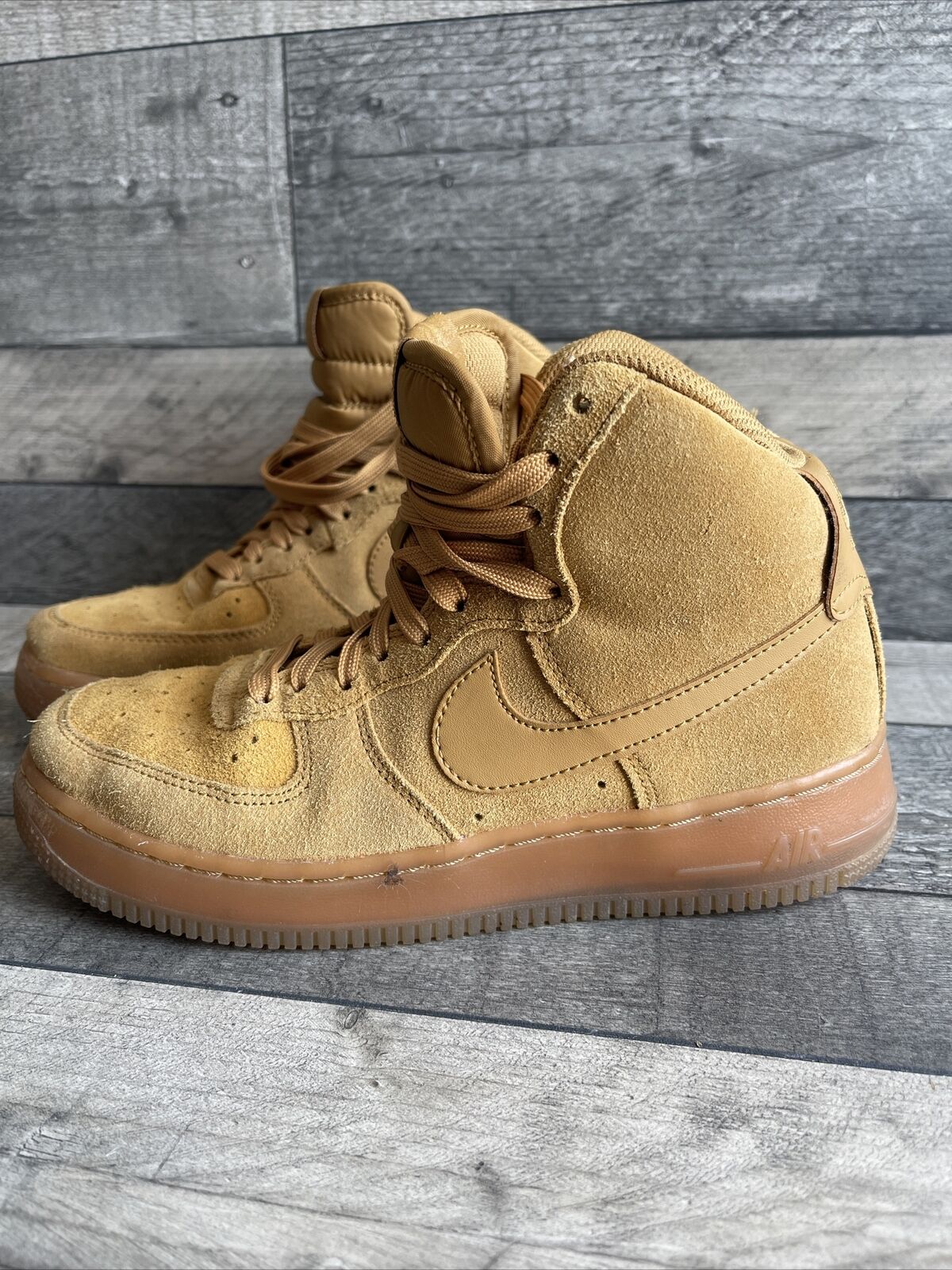 Nike Air Force 1 High LV8 3 Wheat Tan Trainers Size UK 5.5 CK0262