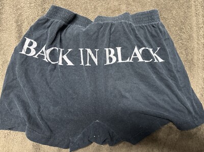 Ac/dc 2000 / 2001 Stiff Upper Lip Your Boxers - Back In Black Vintage 
