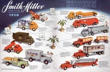 1950 SMITH MILLER TOY TRUCK MINIATURE LYON FIRE TRADE CATALOG ART POSTER 22081