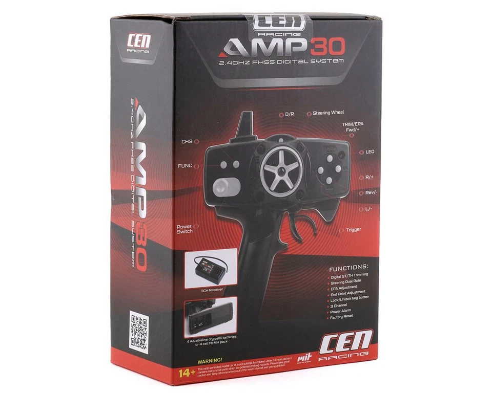 CEN AMP 30 3-Channel 2.4GHz Radio System w/A30 Receiver [CEGG82198] - Image 3 of 3