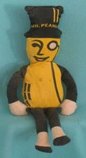 Vintage Planters Mr. Peanut Cloth Fabric Stuffed Advertising Doll 19"