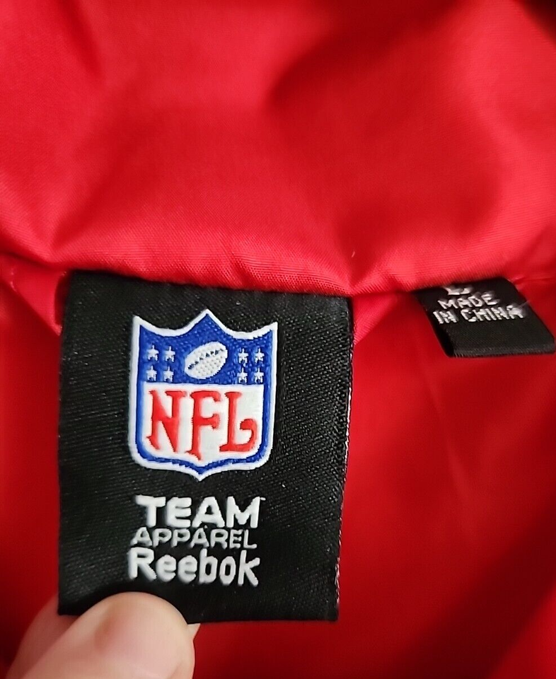 Tampa Bay Buccaneers JacketLRed Mes NFL Team ApparelReebokFull Zip