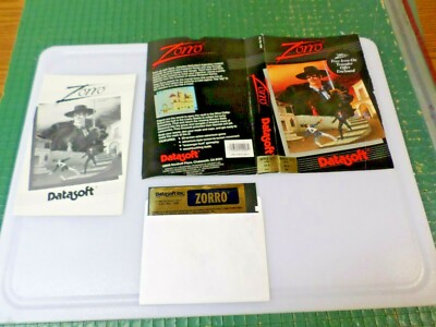 ZORRO - APPLE II GAME - 1985 DATASOFT SOFTWARE 