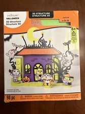 Creatology Halloween 3D Haunted House Craft Kit Structure Dracula Cat Bat Ghost