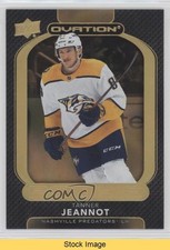 2021-22 Upper Deck Ovation Rookies Gold Circular Wonder Tanner Jeannot READ 0me2
