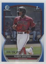 2023 Bowman Chrome Prospects Blue Refractor 38/150 Ruben Santana #BCP-42 11ku