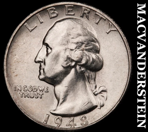 1948-S Washington Quarter- Choice Gem Brilliant Uncirculated Luster #G6754