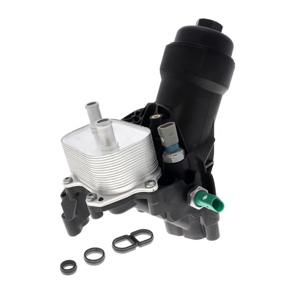 ÖLfiltermodul GehÄUse ÖLkÜHler Filter FüR Audi A6 C7 4G2 4GC 4G5 4GD Q5 8RB Vemo-image
