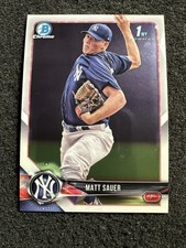 MATT SAUER 2018 Bowman Baseball QTY #BCP102 New York Yankees