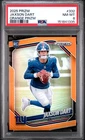 2025 PANINI PRIZM ORANGE PRIZM #332 JAXSON DART ROOKIE RC 74/249 PSA 8