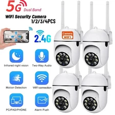 1-4Pack Wireless 5G WiFi Security Camera System Smart Outdoor Night Vision 1080P