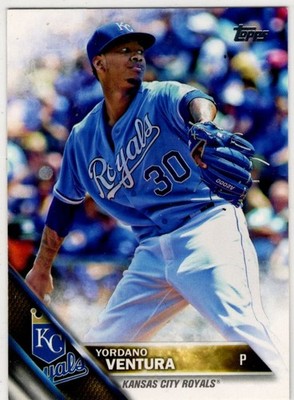 2016 Topps Baseball Yordano Ventura No. 296 Kansas City Royals