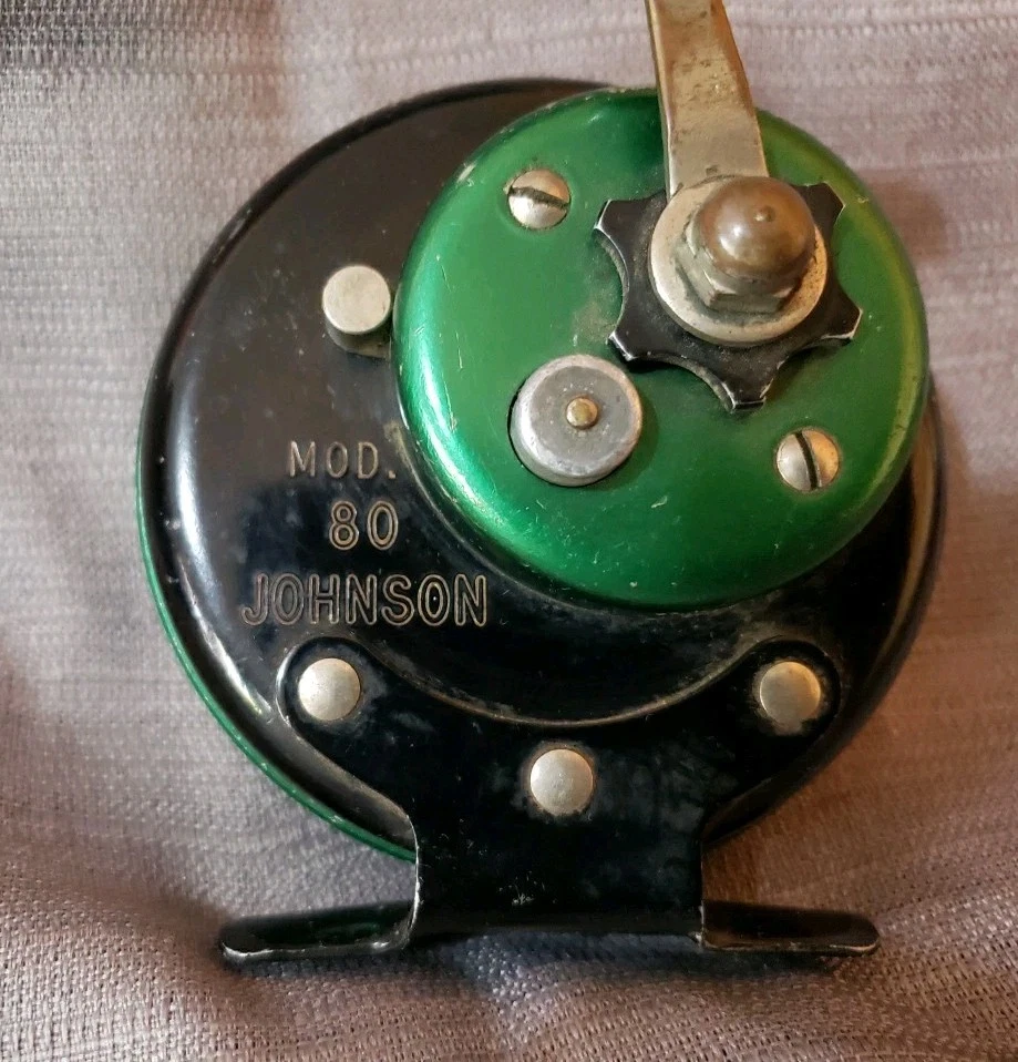 Vintage Johnson Model 80 "Sidewinder" Fishing Reel 1950's ERA, EUC - Image 3 of 4