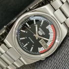 GENUINE VINTAGE SEIKO 5 AUTOMATIC 7009A JAPAN MENS BLACK DIAL WATCH a2920-U