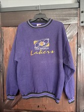 Vintage Cadre Athletic Los Angeles Lakers Crewneck Sweatshirt Mens Large