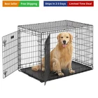 Ultima Pro Heavy-Duty 42-Inch Dog Crate, Ultra-Strong Steel Double Door Pet C...