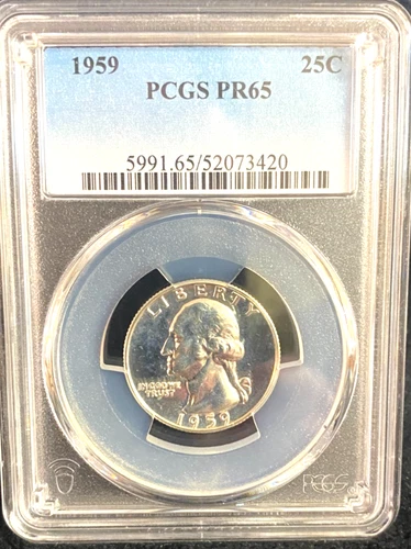 1959 Washington Quarter PCGS PR65 (Frosty Coin)