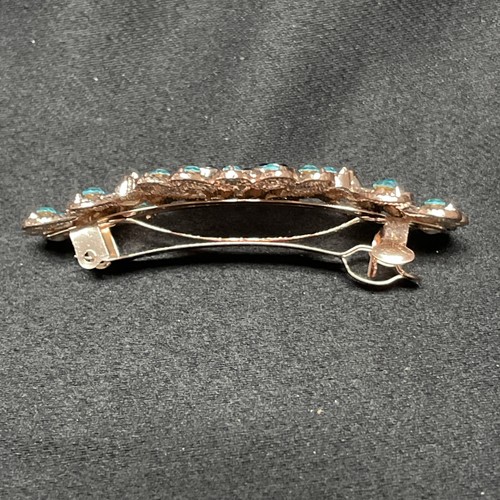 Haarschmuck Haarspange Herz und Pfau Design mit Strass - Bild 2 von 4