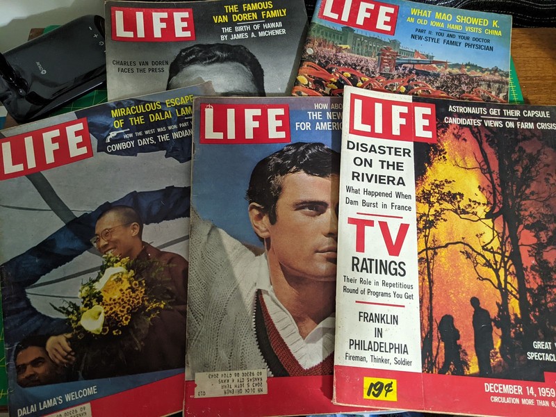 Vintage Life Magazine lot-from 1959-5 issues-great stories/ads/pics-Lot 5