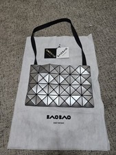 NWT Issey Miyake BAO BAO Silver Prism 4x6 Japan, cross over tote shoulder bag