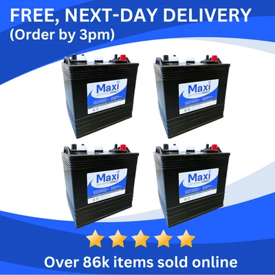 4 x MAXIPOWER T105 Battery - 6V Deep Cycle - Alternative to Trojan & US Battery - Image 1 of 4