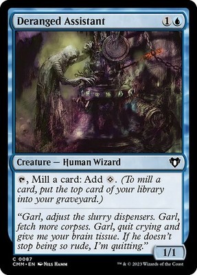 [MTG] Deranged Assistant (Foil) (0087) (CMM) LP-HP