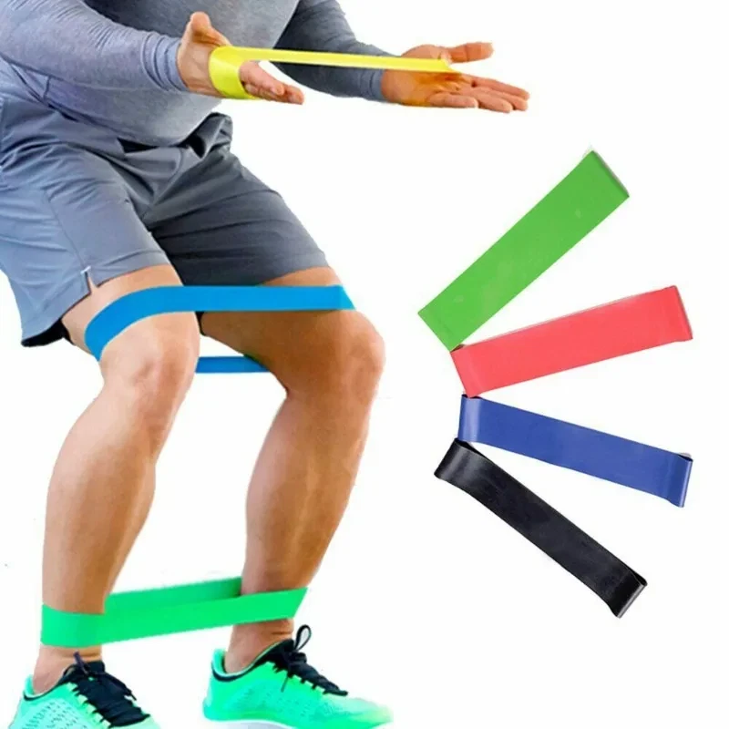 Bands Resistance Set Exercise Loop Workout Working Out Men Pull