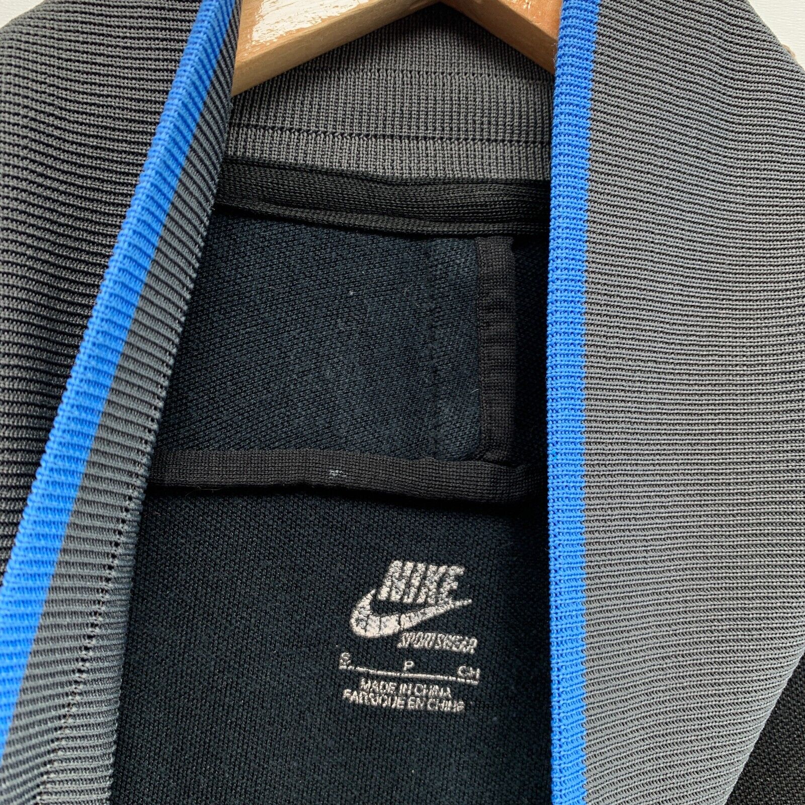 Vintage Nike Sportswear Track Jacket Black Purple… - image 9