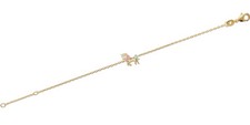 18K Gold Plated Bracelet For Kids - Unicorn Pendant