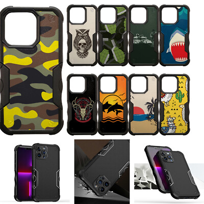 For [iPhone 15 PRO MAX][DUAL TACTICAL][Hybrid Two Piece Case
