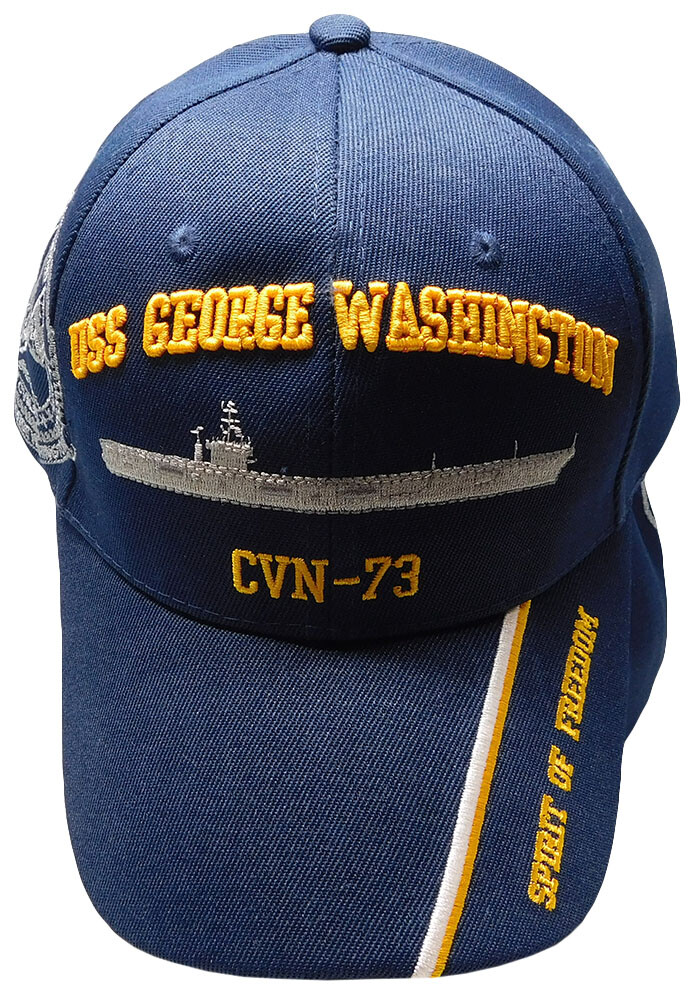 USS George Washington キャップ CVN-73 ネイビー The Corps USS George Washington CVN 73 Logo Blue Baseball