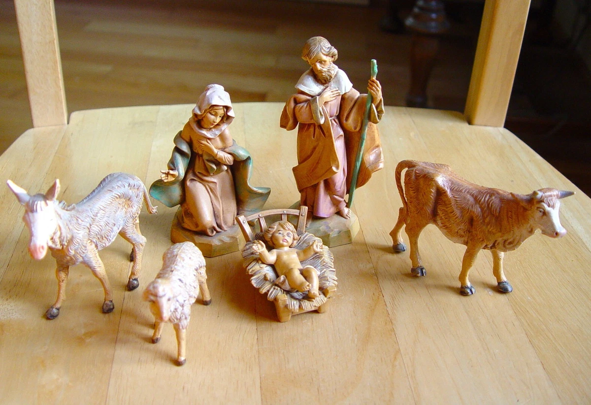 Fontanini 54081 Set Di 3 Figurine Maialini | Animali Da Presepe Italiano, Statuine In Vinile, Collezione Roman - 4