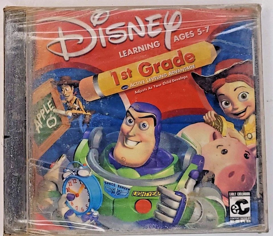 Disney Learning Ages 5-7 1st Grade Educational Software Sealed Toy Story CD-ROM - Image 2 of 4