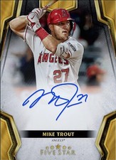 2024 Topps Five Star MIKE TROUT RARE SIGNATURE LOS ANGELES ANGELS DIGITAL CARD