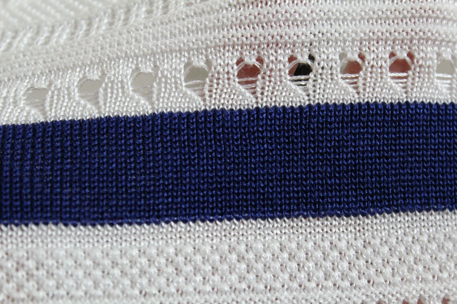 UNDERCOVER Maxi abito Victoria's Secret bianco pizzo blu righe maglia elasticizzata nuovo con etichette taglia S M