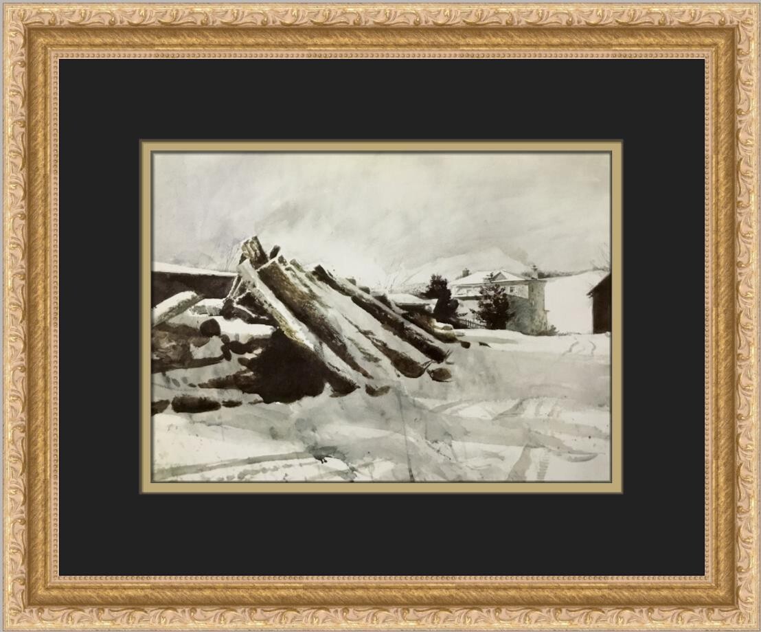 Andrew Wyeth Morning at Kuerners Custom Framed Print | eBay