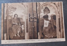 vtg postcard Memling Bruges Hopital Saint Jean Triptyque s Veronique  Jean