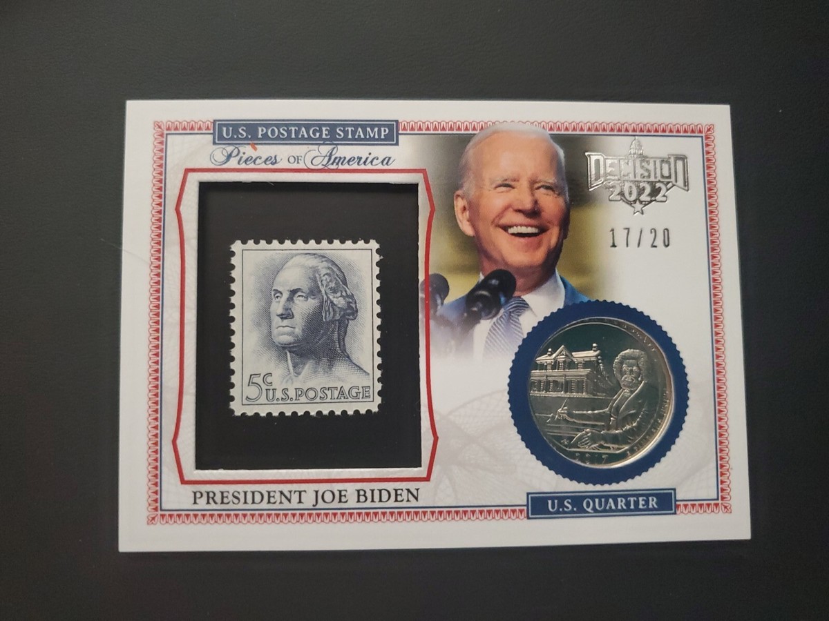 President Joe Biden 2022 Decision Silver Foil U.S. Postage Stamp