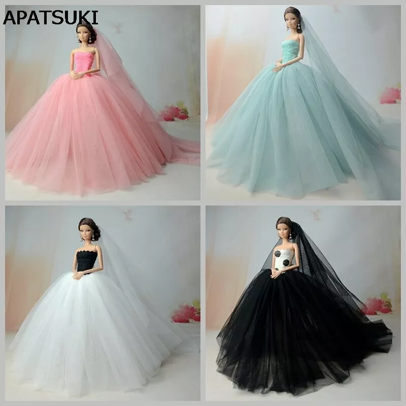 NK One Pcs 2016 Princess Wedding Dress Noble Party Gown For Barbie Dol –  COOL ONE SHOP