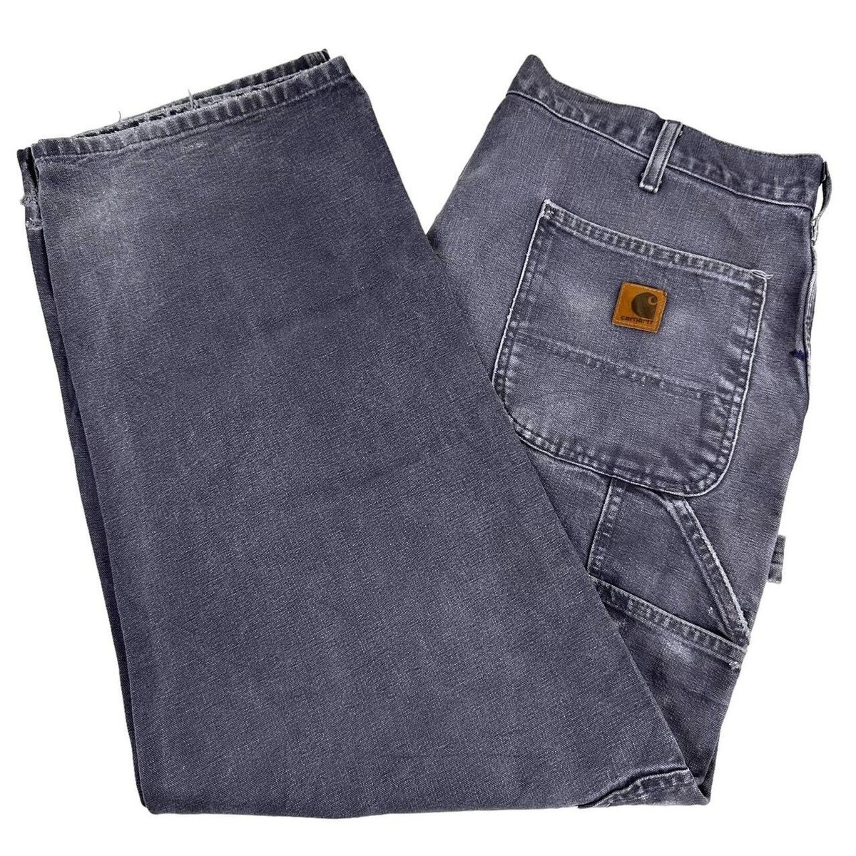 パンツ Carhartt DUNGAREE PAD PANT denim 90s Washed-Denim Work Dungaree/Flannel-Lined | Carhartt Reworked