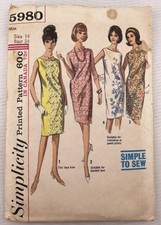 Simplicity Women s 1965 Dress Sewing Pattern ...