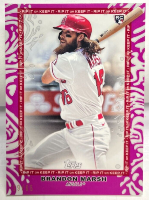 ブランドンマーシュ Brandon Marsh 2022 Topps Rip FUCHSIA Parallel RC #'d 19/65 - RIP
