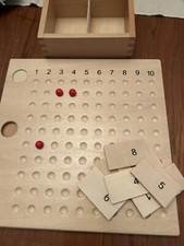 Wooden 9X9 Math Games for Kids 8-12